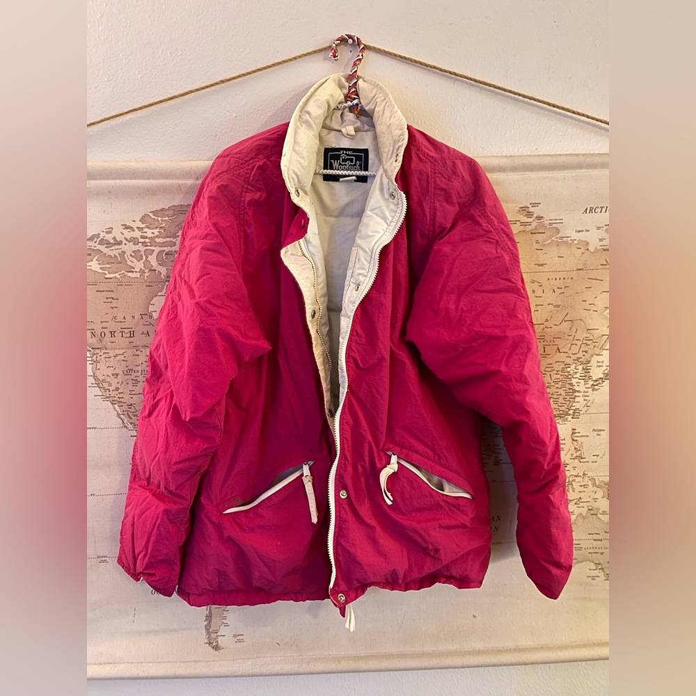 Vintage Women’s Woolrich Thick Pink Coat